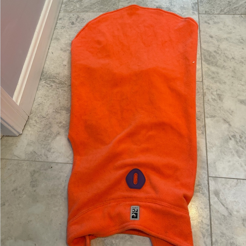Orange Fleece Dog Jacket